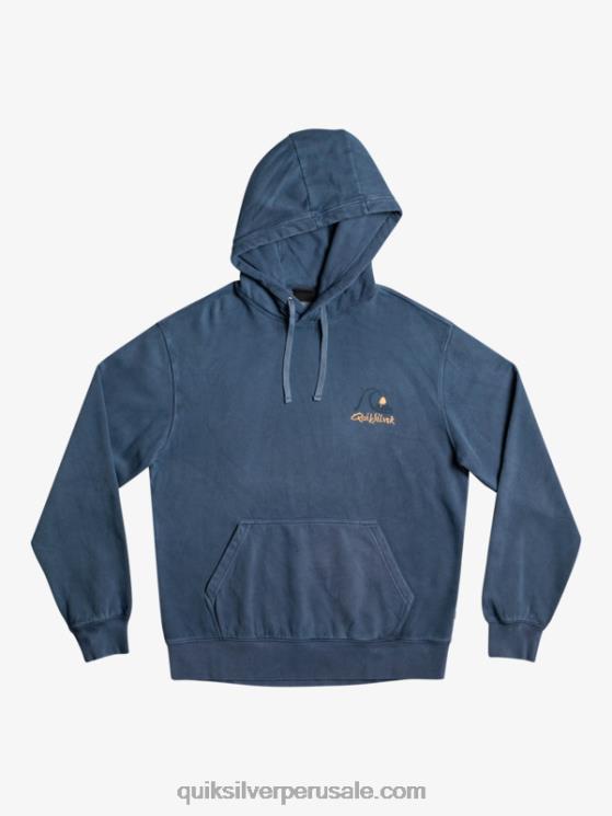 Quiksilver N8LNT1355 hombres mar de bering sudadera con capucha de losa de neón