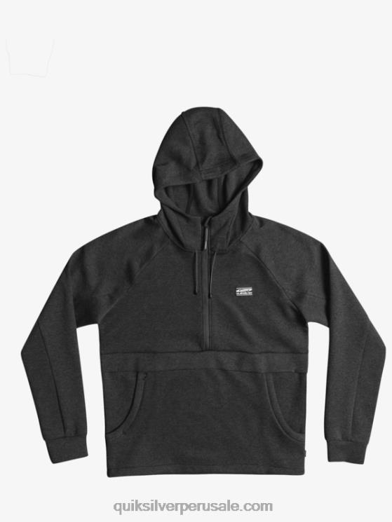 Quiksilver N8LNT1370 hombres brezo fantasma sudadera con capucha y media cremallera