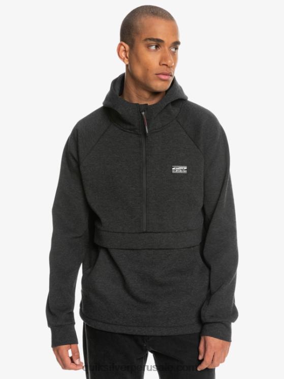 Quiksilver N8LNT1370 hombres brezo fantasma sudadera con capucha y media cremallera