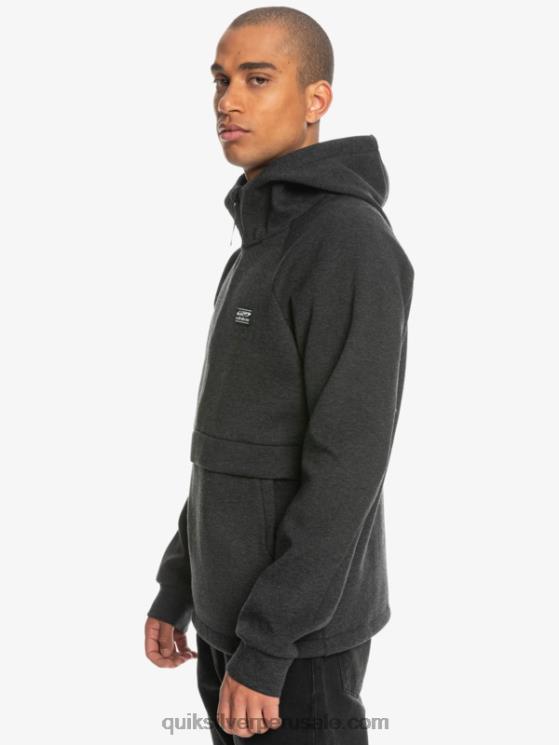 Quiksilver N8LNT1370 hombres brezo fantasma sudadera con capucha y media cremallera