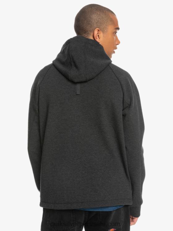 Quiksilver N8LNT1370 hombres brezo fantasma sudadera con capucha y media cremallera