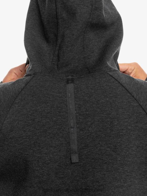 Quiksilver N8LNT1370 hombres brezo fantasma sudadera con capucha y media cremallera