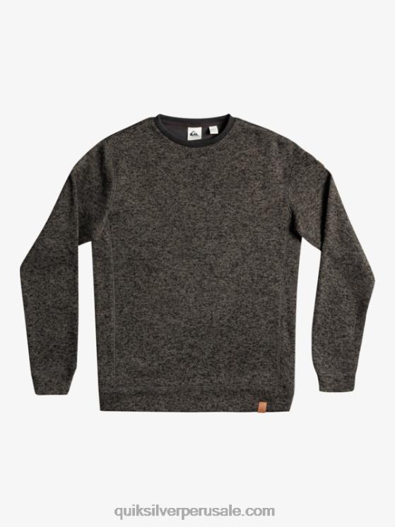 Quiksilver N8LNT1423 hombres brezo gris oscuro sudadera keller