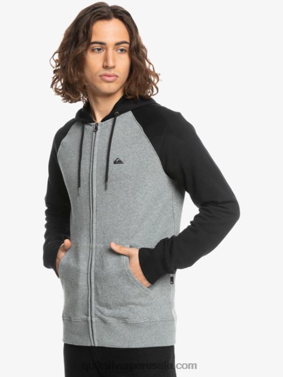 Quiksilver N8LNT1513 hombres blazer azul marino/largo sudadera con cremallera Essentials