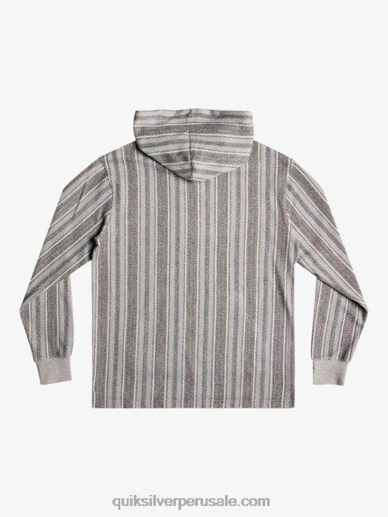 Quiksilver N8LNT1544 hombres baja vert negra baja sudadera con capucha