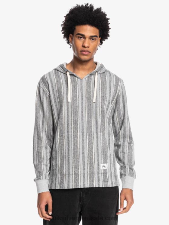 Quiksilver N8LNT1544 hombres baja vert negra baja sudadera con capucha