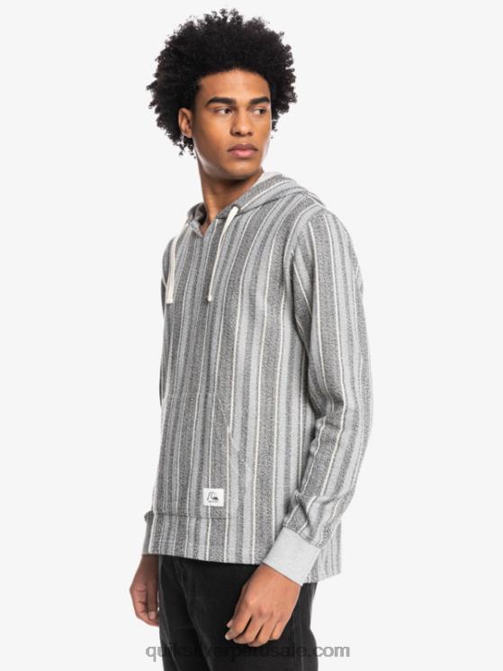 Quiksilver N8LNT1544 hombres baja vert negra baja sudadera con capucha
