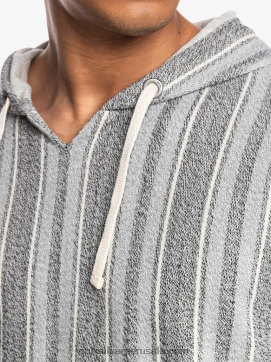 Quiksilver N8LNT1544 hombres baja vert negra baja sudadera con capucha