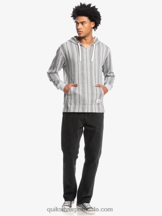Quiksilver N8LNT1544 hombres baja vert negra baja sudadera con capucha