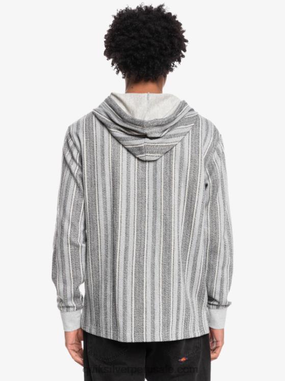 Quiksilver N8LNT1544 hombres baja vert negra baja sudadera con capucha