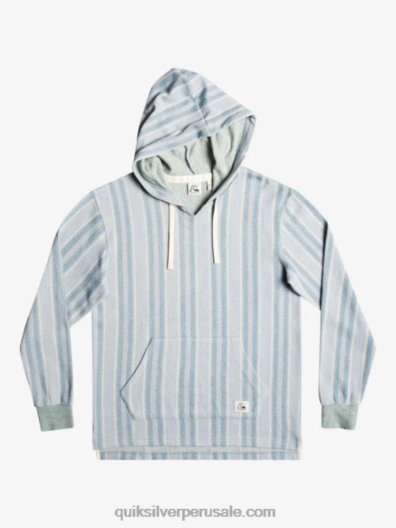 Quiksilver N8LNT1545 hombres azul provenzal baja vert baja sudadera con capucha