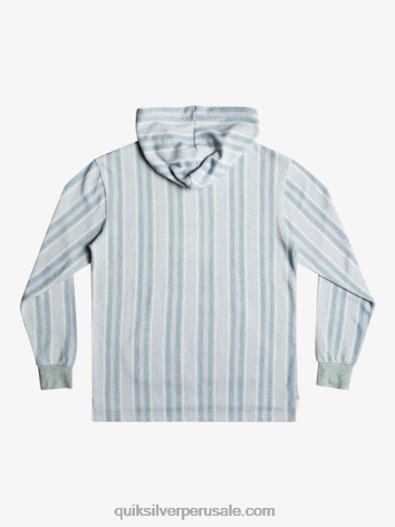 Quiksilver N8LNT1545 hombres azul provenzal baja vert baja sudadera con capucha