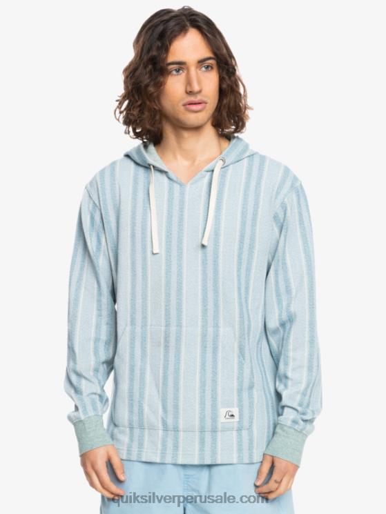 Quiksilver N8LNT1545 hombres azul provenzal baja vert baja sudadera con capucha