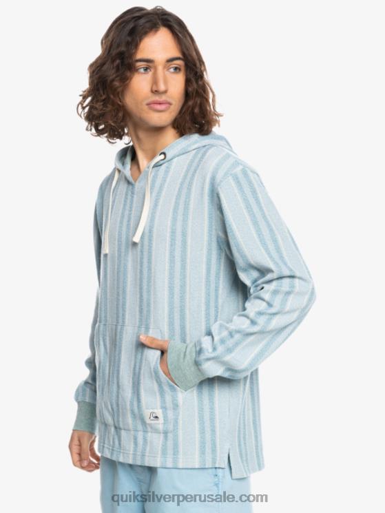 Quiksilver N8LNT1545 hombres azul provenzal baja vert baja sudadera con capucha