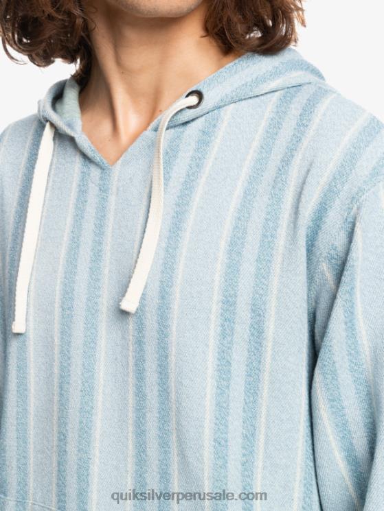Quiksilver N8LNT1545 hombres azul provenzal baja vert baja sudadera con capucha