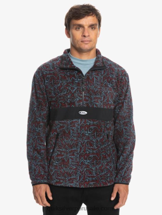 Quiksilver N8LNT1562 hombres saturno azul provenzal Polar Saturno con media cremallera