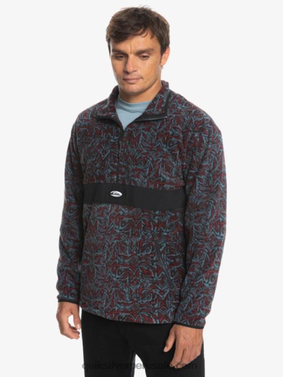 Quiksilver N8LNT1562 hombres saturno azul provenzal Polar Saturno con media cremallera