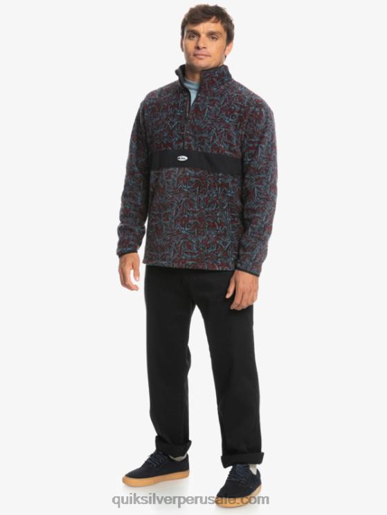 Quiksilver N8LNT1562 hombres saturno azul provenzal Polar Saturno con media cremallera