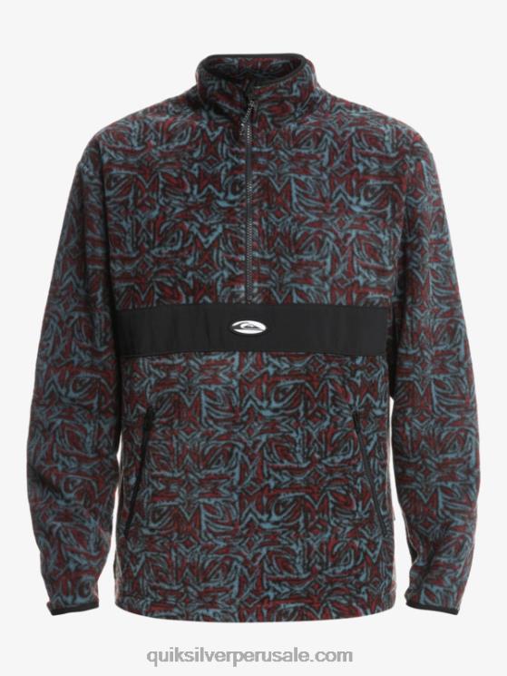 Quiksilver N8LNT1562 hombres saturno azul provenzal Polar Saturno con media cremallera