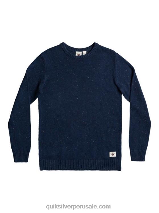 Quiksilver N8LNT1827 hombres insignias azules suéter neppy