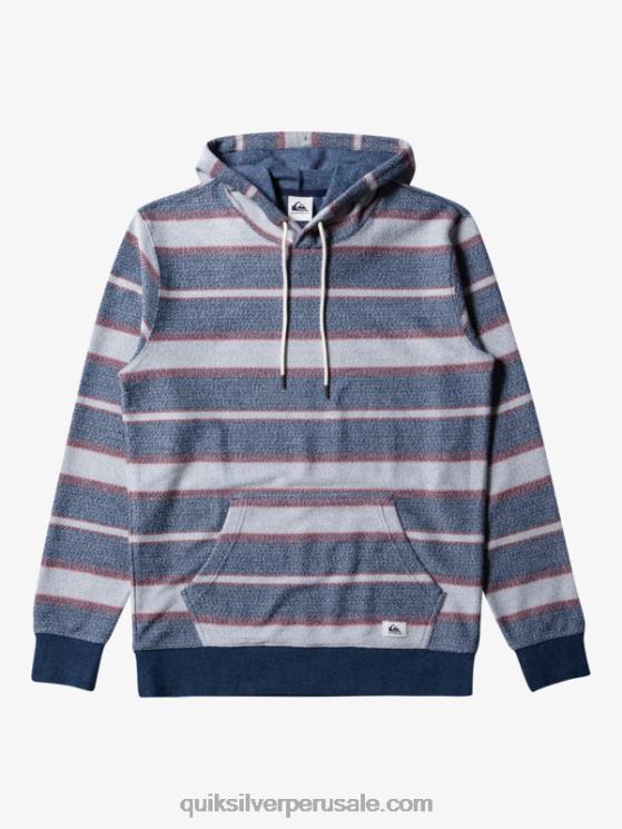 Quiksilver N8LNT577 hombres gran otway de la marina de medianoche gran sudadera con capucha otway