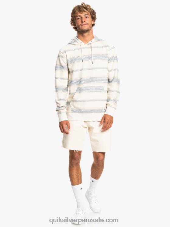 Quiksilver N8LNT582 hombres raya otway del mar de bering gran sudadera con capucha otway