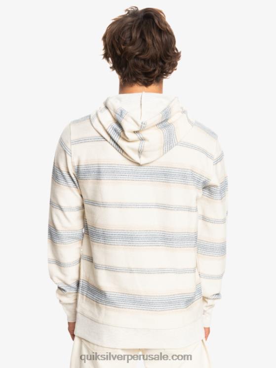 Quiksilver N8LNT582 hombres raya otway del mar de bering gran sudadera con capucha otway