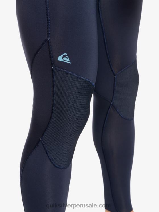 Quiksilver N8LNT1278 hombres azul marino oscuro/negro Traje de neopreno con cremallera en el pecho para 3/2 sesiones diarias