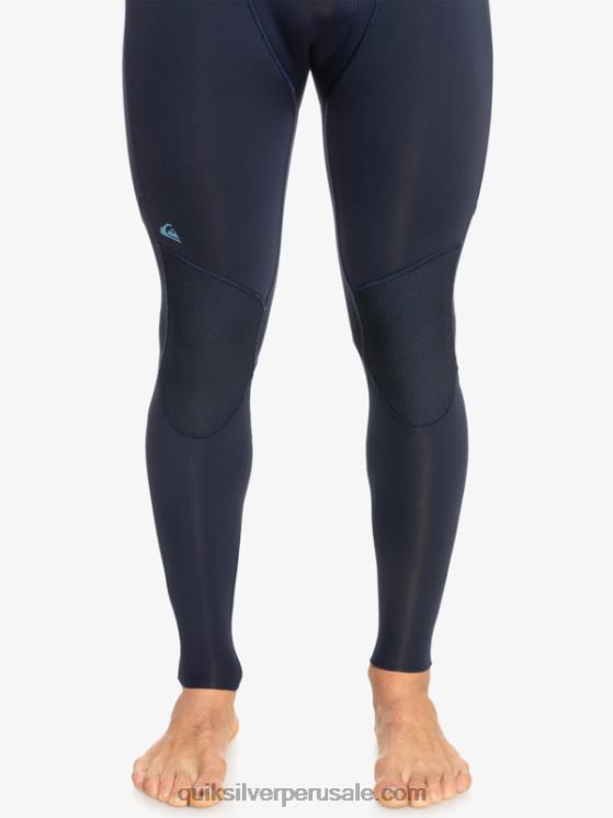 Quiksilver N8LNT1278 hombres azul marino oscuro/negro Traje de neopreno con cremallera en el pecho para 3/2 sesiones diarias