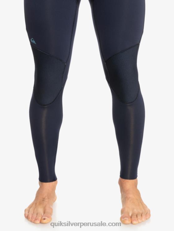 Quiksilver N8LNT927 hombres azul marino oscuro/negro Traje de neopreno con cremallera trasera para 3/2 sesiones diarias
