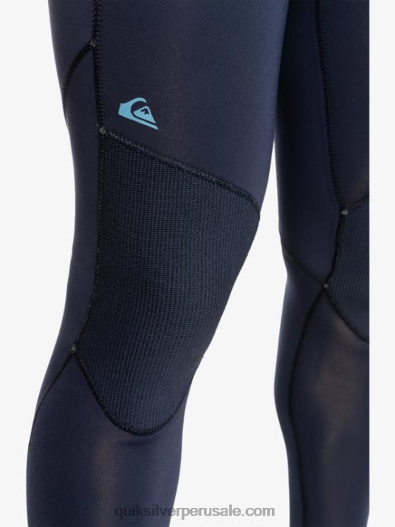 Quiksilver N8LNT927 hombres azul marino oscuro/negro Traje de neopreno con cremallera trasera para 3/2 sesiones diarias