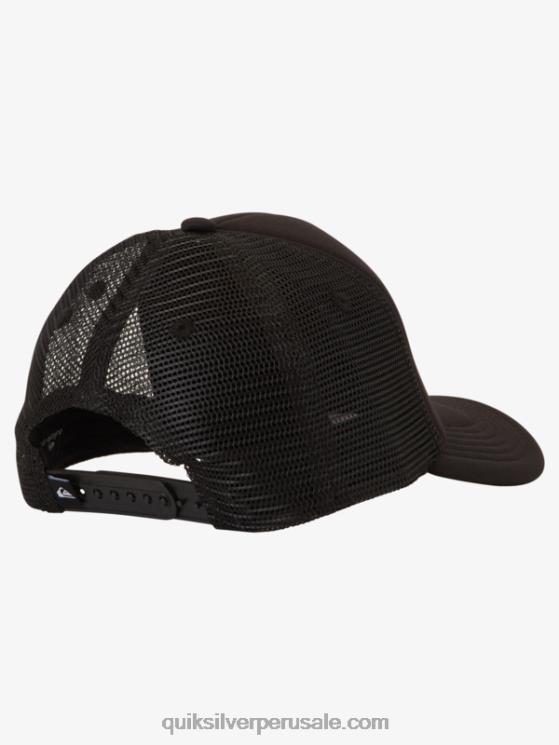 Quiksilver N8LNT1891 Niños negro gorra de camionero con pico furtivo 2-7