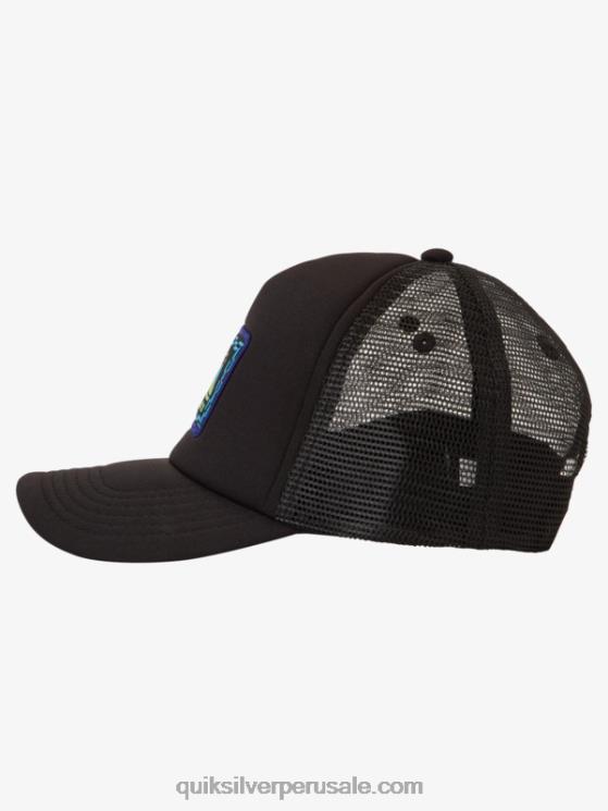 Quiksilver N8LNT1891 Niños negro gorra de camionero con pico furtivo 2-7