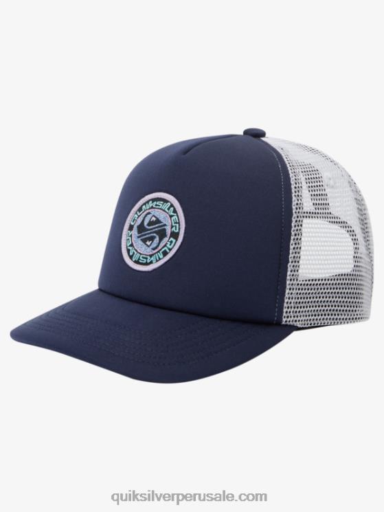 Quiksilver N8LNT1892 Niños chaqueta azul marino gorra de camionero con pico furtivo 2-7