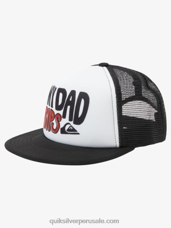 Quiksilver N8LNT2036 Niños blanco 2-7 gorra de camionero héroe de la ciudad