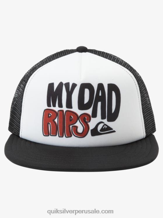 Quiksilver N8LNT2036 Niños blanco 2-7 gorra de camionero héroe de la ciudad