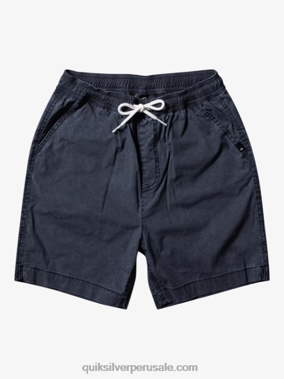 Quiksilver N8LNT2079 Niños negro 8-16 taxer 15 pantalones cortos con cintura elástica