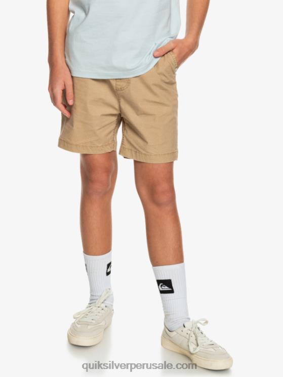 Quiksilver N8LNT2080 Niños playa 8-16 taxer 15 pantalones cortos con cintura elástica