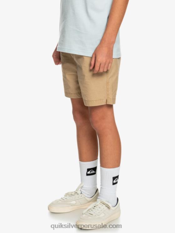 Quiksilver N8LNT2080 Niños playa 8-16 taxer 15 pantalones cortos con cintura elástica