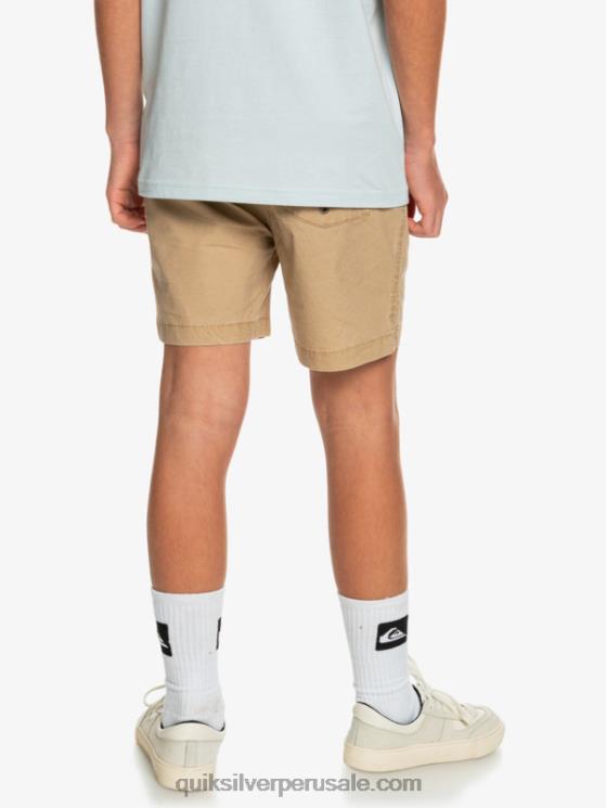 Quiksilver N8LNT2080 Niños playa 8-16 taxer 15 pantalones cortos con cintura elástica