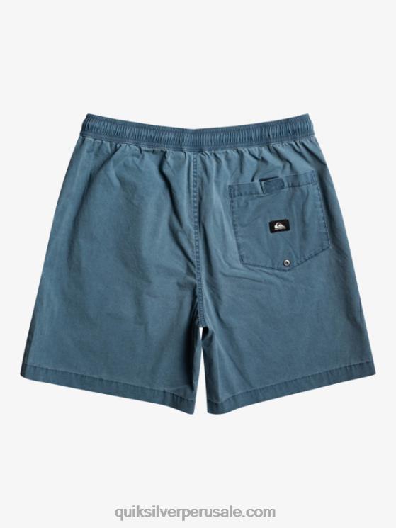 Quiksilver N8LNT2081 Niños azul marino medianoche 8-16 taxer 15 pantalones cortos con cintura elástica