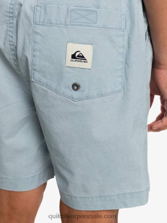 Quiksilver N8LNT2082 Niños azul celeste 8-16 taxer 15 pantalones cortos con cintura elástica