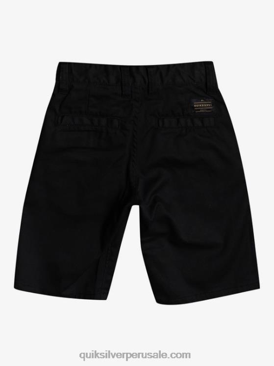 Quiksilver N8LNT2102 Niños negro 2-7 shorts chinos elásticos daily union