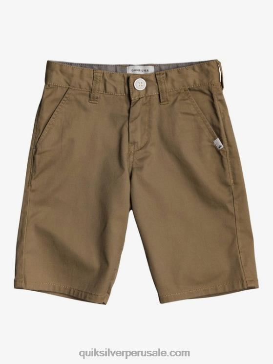 Quiksilver N8LNT2103 Niños madera de olmo 2-7 shorts chinos elásticos daily union