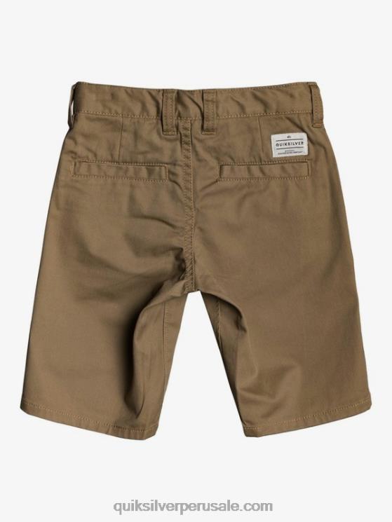 Quiksilver N8LNT2103 Niños madera de olmo 2-7 shorts chinos elásticos daily union