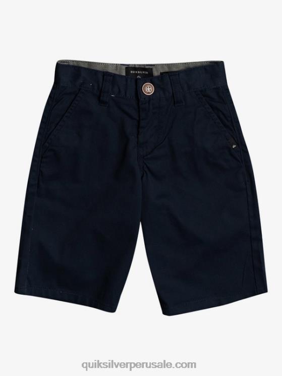 Quiksilver N8LNT2104 Niños chaqueta azul marino 2-7 shorts chinos elásticos daily union