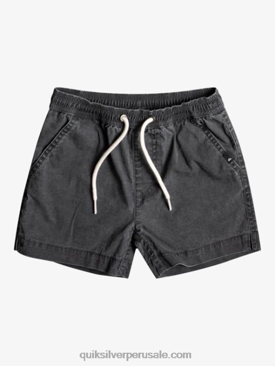 Quiksilver N8LNT2214 Niños negro Pantalón corto elástico 2-7 taxer