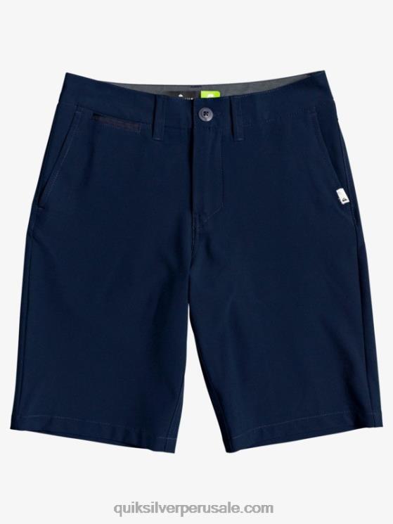 Quiksilver N8LNT2238 Niños chaqueta azul marino 8-16 unión de anfibios 19 pantalones cortos híbridos