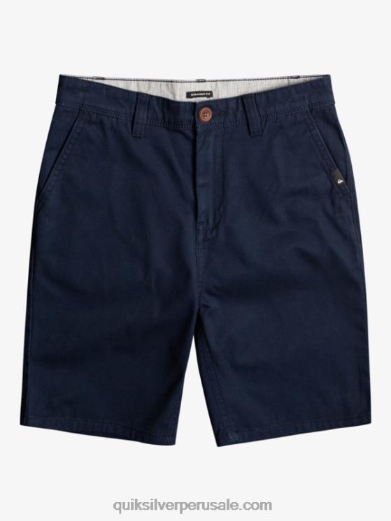 Quiksilver N8LNT2289 Niños chaqueta azul marino 8-16 todos los días 17 pantalones cortos chinos