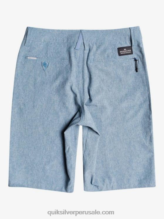 Quiksilver N8LNT2327 Niños capitanes azules 8-16 union heather anfibio 19 pantalones cortos híbridos